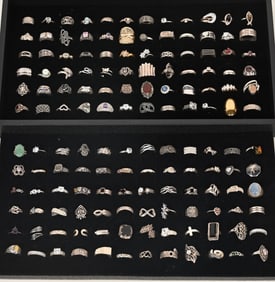 144-STERLING SILVER  RINGS