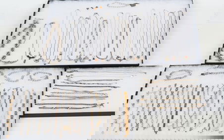 LOT OF STERLING SILVER COSTUME JEWELRY