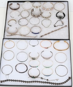 LOT OF STERLING SILVER COSTUME JEWELRY