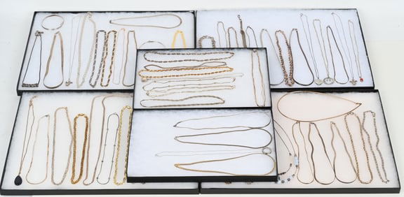 LOT OF STERLING SILVER COSTUME JEWELRY