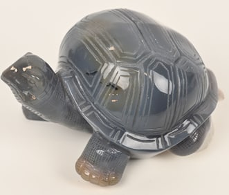 CARVED AMETHYST GEODE TORTOISE