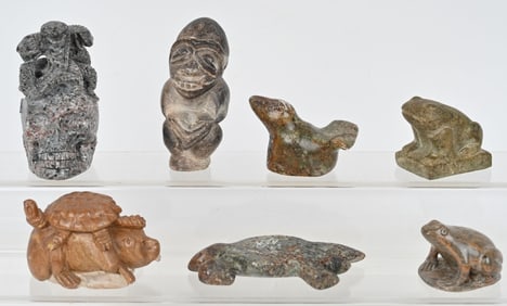 7- STONE CARVINGS, DELL WARNER & MORE