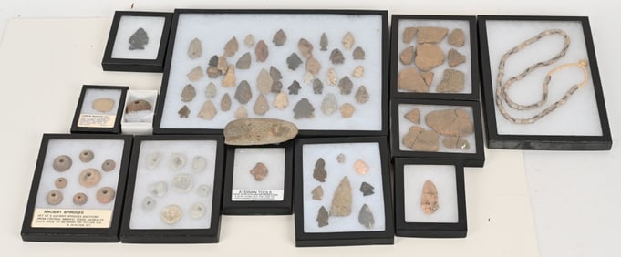 LARGE GROUPING NATIVE AMERICAN RELICS & MORE