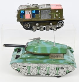 2- JAPAN TIN BATTERY OP MILITARY VEHICLES