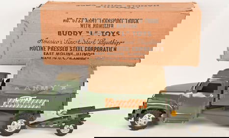 BUDDY L ARMY TRANSPORT No. 5733 w/ BOX