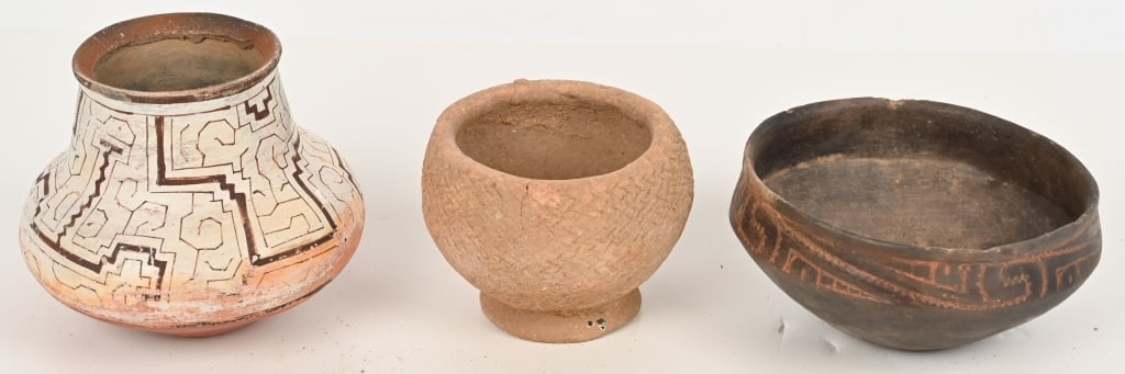 3- ANTIQUE POTTERY VESSELS (1 of 12)