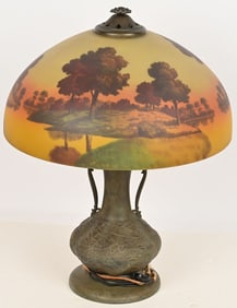 PHOENIX REVERSE PAINTED SCENIC TABLE LAMP
