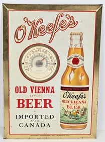 O'KEEFE'S BEER TIN THERMOMETER