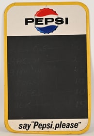 PEPSI TIN CHALKBOARD SIGN