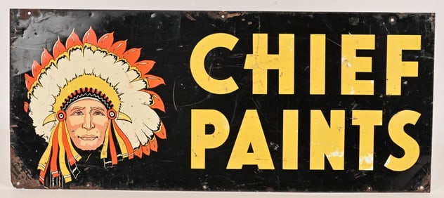 CHIEF PAINTS DS TIN SIGN