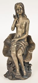 VINTAGE BRONZE NUDE STATUETTE