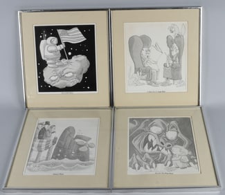 4- GAHAN WILSON "PLAYBOY ARTIST" CARTOONS