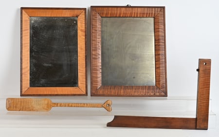 VINTAGE TIGER MAPLE MIRRORS & TOOLS