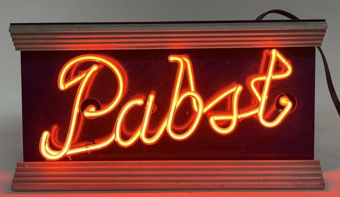 VINTAGE PABST BEER NEON SIGN