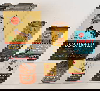LOT OF WHIZ AUTOMOTIVE PRODUCTS CANS: Great lot of WHIZ Cans, Some rare and unusual examples. Very Good-Excellent