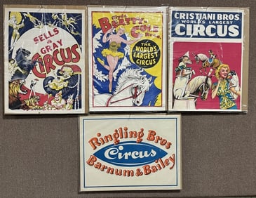 4- VINTAGE CIRCUS POSTERS