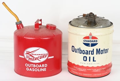 MERCURY & STANDARD 5 GALLON CANS