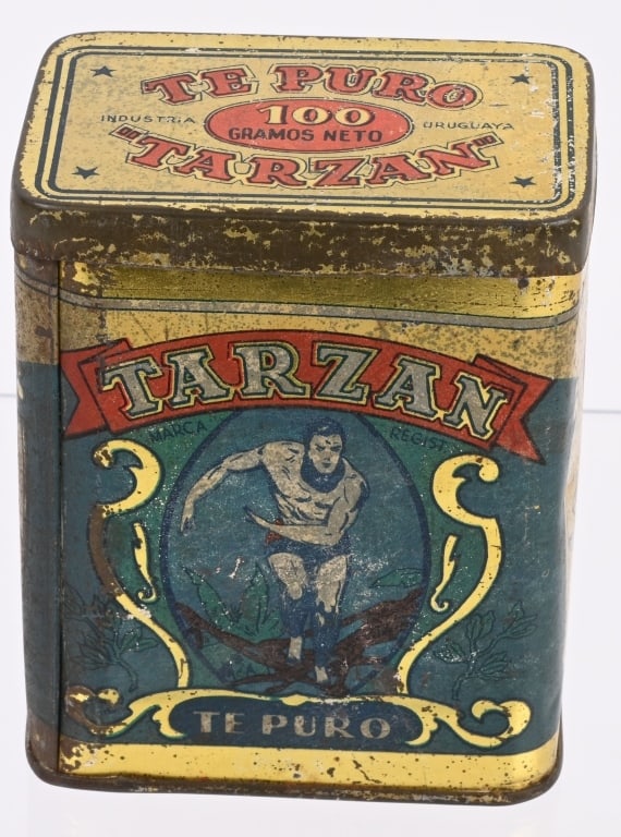 1900s TARZAN TEA TIN (1 of 4)