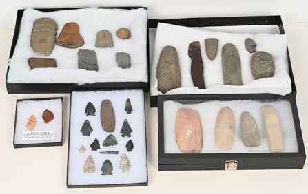 NATIVE AMERICAN & OTHER STONE RELICS
