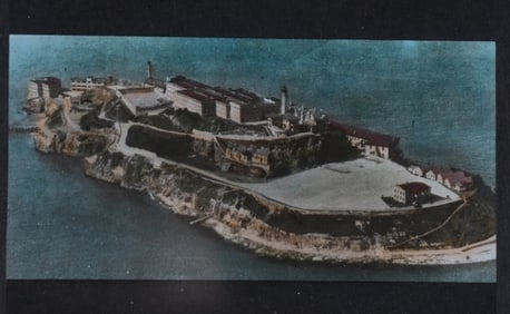 ALCATRAZ MAGIC LANTERN SLIDE