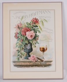 JACOB HOFFMANN BREWING ADVERTISING LITHO