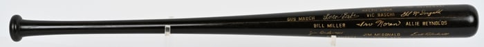 1952 NEW YORK YANKEES CHAMIONSHIP BASEBALL BAT