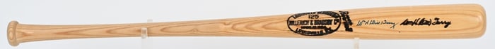 W.H. BILL TERRY AUROGRAPHED BASEBALL BAT