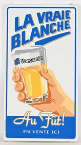 LA VRAIE BLANCHE BEER METAL SIGN