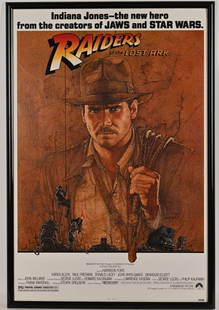 RAIDERS OF THE LOST ARK 1 SHEET MOVIE POSTER: Original 1 Sheet Movie Poster. Nice colors. 40"x27" Excellent