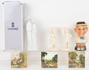 PORCELAIN LOT, LLADRO, BELLEEK & MORE