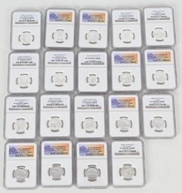 19- PROOF 70 SILVER QUARTERS