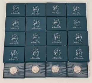 20- 90% SILVER COMMEMORATIVE HALF DOLLARS