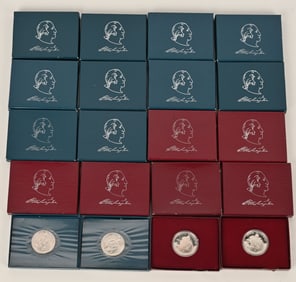 20- 90% SILVER COMMEMORATIVE HALF DOLLARS