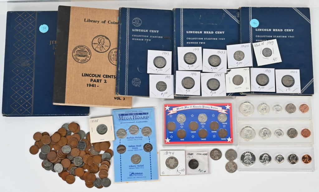 LARGE US COIN LOT, SILVER, NICKELS , CENTS & MORE (1 of 18)