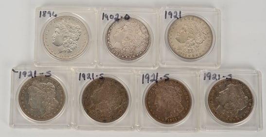 7- MORGAN SILVER DOLLARS