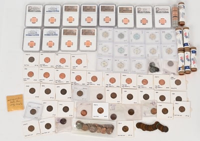 LARGE LOT INDIAN & LINCOLN CENTS