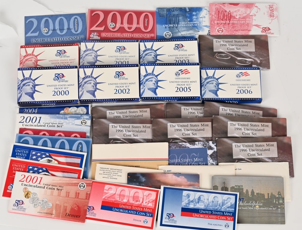 LARGE LOT PROOF & MINT SETS, and DOLLAR COINS (1 of 7)