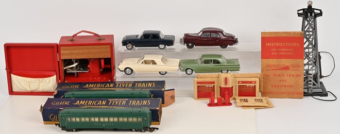 4- VINTAGE PROMO CARS & TRAIN ITEMS