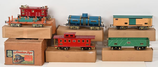 AMERICAN FLYER PRE-WAR STD FREIGHT TRAIN SET