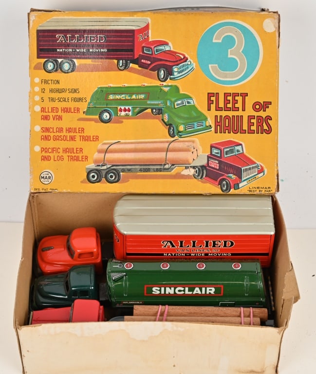 LINEMAR 3 FLEET OF HAULERS SET w/ BOX (1 of 9)