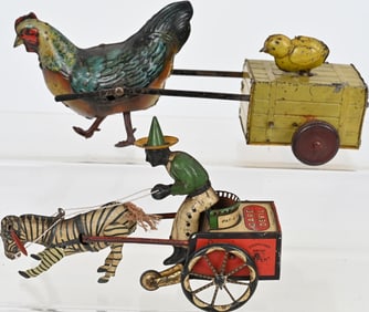 2- GERMAN TIN WINDUP TOYS