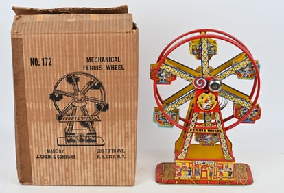 CHEIN TIN WINDUP FERRIS WHEEL w/ BOX