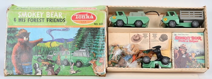TONKA #503 SMOKEY BEAR & FOREST FRIENDS SET