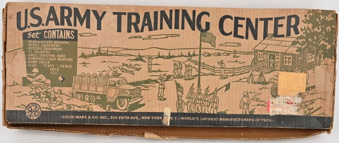 MARX US ARMY TRAINING CENTER PLAYSET w/ BOX
