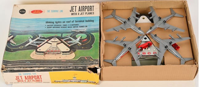 SEARS JET AIRPORT SET w/ BOX