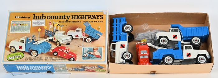 HUBLEY HUB COUNTY HIGHWAYS SET w/BOX
