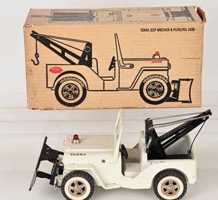 TONKA JEEP WRECKER WITH PLOW w/ BOX