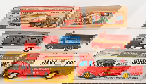 3- JAPAN TIN FRICTION TRUCKS w/ BOXES