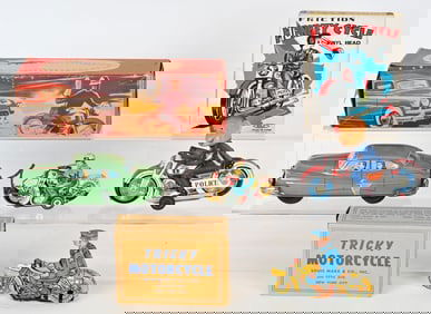 3- MOTORCYCLE TOYS w/ BOXES