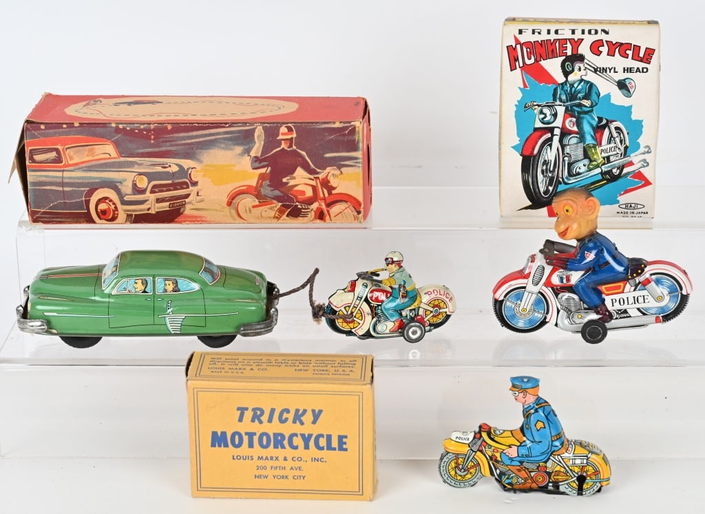 JERRY マスダヤ　1976　日本製　レア商品   入手困難品 Rare Vintage Modern Toys Japan Tin G Man Friction Car In Box